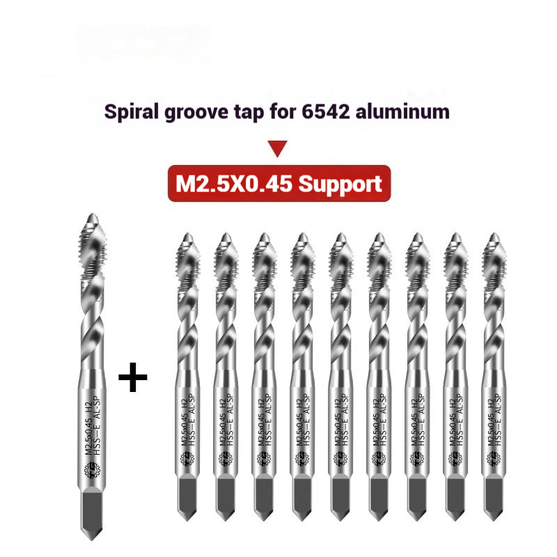 1102-High speed steel taps for aluminum machine tapping aluminum alloy tapping spiral groove aluminum tapping aluminum plate tapping 3-12mm Shandong Denso Pricision Tools Co.,Ltd.